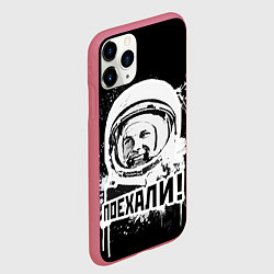 Чехол iPhone 11 Pro матовый Поехали!, цвет: 3D-малиновый — фото 2