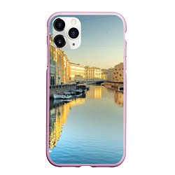Чехол iPhone 11 Pro матовый Питер, цвет: 3D-розовый