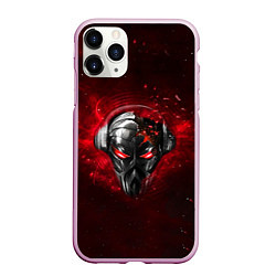 Чехол iPhone 11 Pro матовый Pirate Station: Blood Face, цвет: 3D-розовый