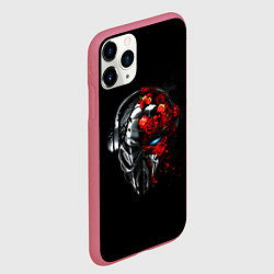 Чехол iPhone 11 Pro матовый Pirate Station: Love, цвет: 3D-малиновый — фото 2