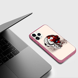 Чехол iPhone 11 Pro матовый Pirate Station: Pink Side, цвет: 3D-малиновый — фото 2