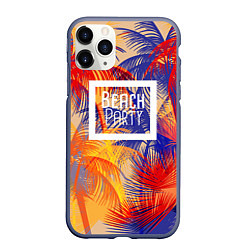 Чехол iPhone 11 Pro матовый Beach Party, цвет: 3D-серый