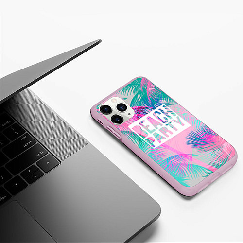 Чехол iPhone 11 Pro матовый Beach Party / 3D-Розовый – фото 3