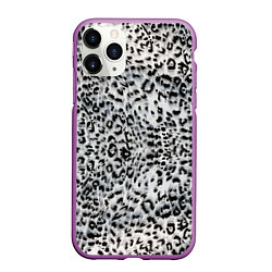 Чехол iPhone 11 Pro матовый White Jaguar, цвет: 3D-фиолетовый