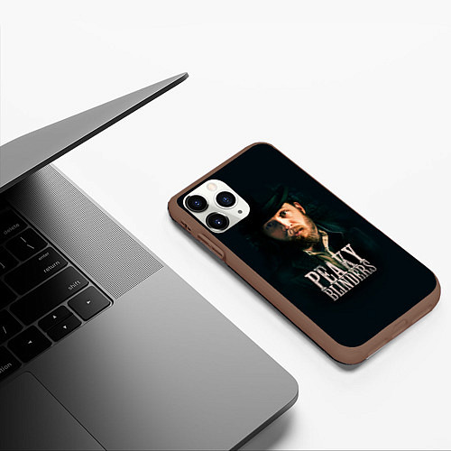 Чехол iPhone 11 Pro матовый Peaky Blinders / 3D-Коричневый – фото 3