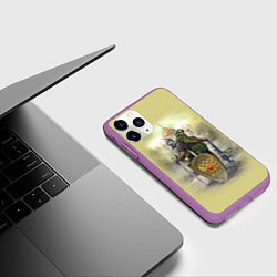 Чехол iPhone 11 Pro матовый Имперская русь, цвет: 3D-фиолетовый — фото 2