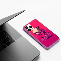 Чехол iPhone 11 Pro матовый So we are actually doing this?, цвет: 3D-фиолетовый — фото 2