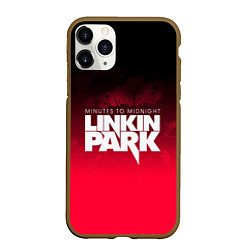 Чехол iPhone 11 Pro матовый Linkin Park: Minutes to midnight, цвет: 3D-коричневый