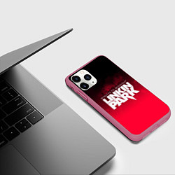 Чехол iPhone 11 Pro матовый Linkin Park: Minutes to midnight, цвет: 3D-малиновый — фото 2