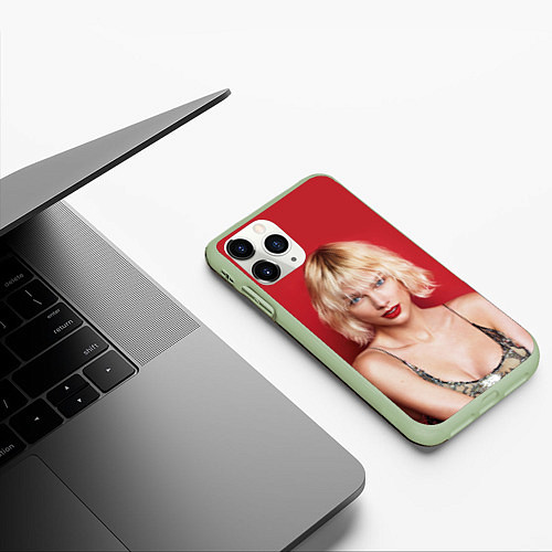 Чехол iPhone 11 Pro матовый Taylor Swift / 3D-Салатовый – фото 3