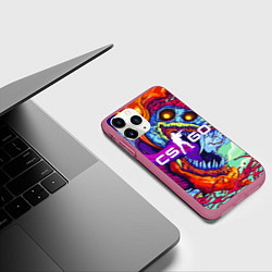 Чехол iPhone 11 Pro матовый CS:GO, цвет: 3D-малиновый — фото 2