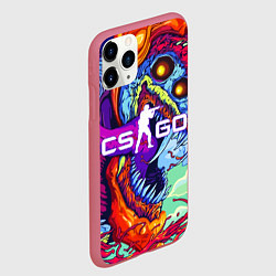 Чехол iPhone 11 Pro матовый CS:GO, цвет: 3D-малиновый — фото 2