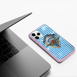 Чехол iPhone 11 Pro матовый ВДВ, цвет: 3D-розовый — фото 2