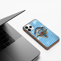 Чехол iPhone 11 Pro матовый ВДВ, цвет: 3D-коричневый — фото 2