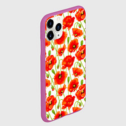 Чехол iPhone 11 Pro матовый Маки, цвет: 3D-фиолетовый — фото 2