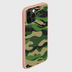 Чехол для iPhone 12 Pro Max Камуфляж: хаки/зеленый, цвет: 3D-светло-розовый — фото 2