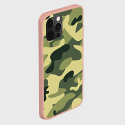 Чехол для iPhone 12 Pro Max Камуфляж: зеленый/хаки, цвет: 3D-светло-розовый — фото 2