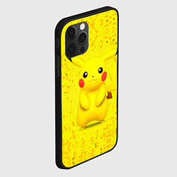 Чехол для iPhone 12 Pro Max Pikachu, цвет: 3D-черный — фото 2