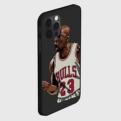 Чехол для iPhone 12 Pro Max Bulls 23: Jordan, цвет: 3D-черный — фото 2