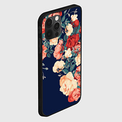 Чехол для iPhone 12 Pro Max Fashion flowers, цвет: 3D-черный — фото 2