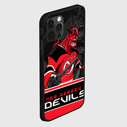 Чехол для iPhone 12 Pro Max New Jersey Devils, цвет: 3D-черный — фото 2