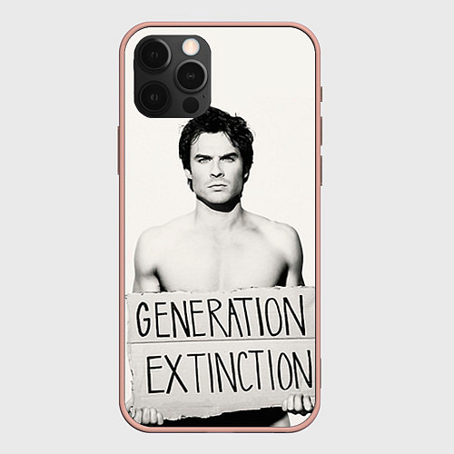 Чехол iPhone 12 Pro Max Generation Extinction / 3D-Светло-розовый – фото 1
