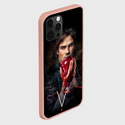 Чехол для iPhone 12 Pro Max Damon Salvatore V3, цвет: 3D-светло-розовый — фото 2