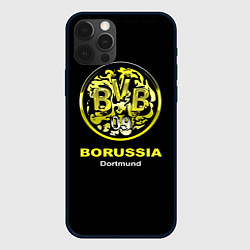 Чехол для iPhone 12 Pro Max Borussia Dortmund, цвет: 3D-черный