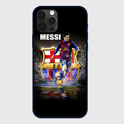 Чехол для iPhone 12 Pro Max Messi FCB, цвет: 3D-черный