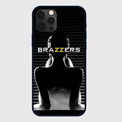 Чехол для iPhone 12 Pro Max Brazzers - контрсвет, цвет: 3D-черный