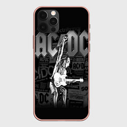 Чехол для iPhone 12 Pro Max AC/DC: Rock You, цвет: 3D-светло-розовый