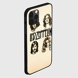 Чехол для iPhone 12 Pro Max Led Zeppelin Guys, цвет: 3D-черный — фото 2