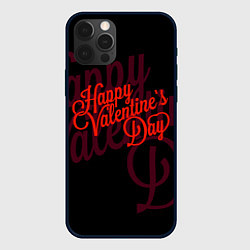 Чехол для iPhone 12 Pro Max С днем святого Валентина, цвет: 3D-черный