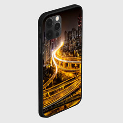 Чехол для iPhone 12 Pro Max Шанхай - авторазвязка, цвет: 3D-черный — фото 2