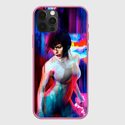 Чехол для iPhone 12 Pro Max Ghost In The Shell 13, цвет: 3D-малиновый