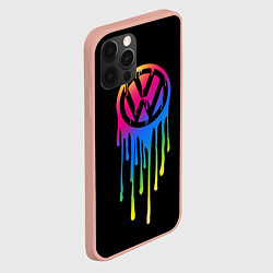 Чехол для iPhone 12 Pro Max Volkswagen, цвет: 3D-светло-розовый — фото 2