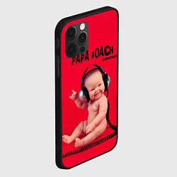 Чехол для iPhone 12 Pro Max Paparoach: Music Kid, цвет: 3D-черный — фото 2