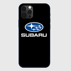 Чехол для iPhone 12 Pro Max Subaru - emblem, цвет: 3D-черный