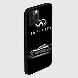 Чехол для iPhone 12 Pro Max Infiniti, цвет: 3D-черный — фото 2