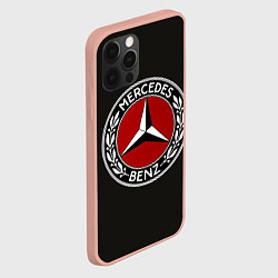 Чехол для iPhone 12 Pro Max Mercedes-Benz, цвет: 3D-светло-розовый — фото 2