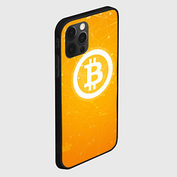 Чехол для iPhone 12 Pro Max Bitcoin Orange, цвет: 3D-черный — фото 2