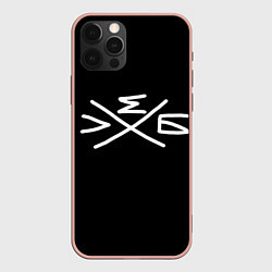 Чехол для iPhone 12 Pro Max Хлеб: символ, цвет: 3D-светло-розовый