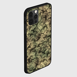 Чехол для iPhone 12 Pro Max Камуфляж с утками, цвет: 3D-черный — фото 2