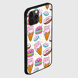 Чехол для iPhone 12 Pro Max Сладкие котики, цвет: 3D-черный — фото 2