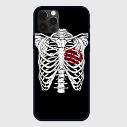 Чехол для iPhone 12 Pro Max Кукрыниксы: Скелет, цвет: 3D-черный