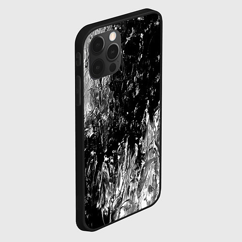 Чехол iPhone 12 Pro Max GRAY&BLACK / 3D-Черный – фото 2