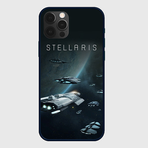 Чехол iPhone 12 Pro Max Stellaris / 3D-Черный – фото 1