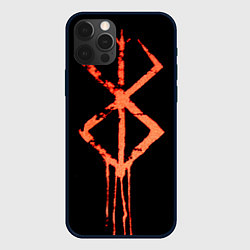 Чехол для iPhone 12 Pro Max Берсерк Клеймо символ, цвет: 3D-черный