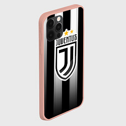 Чехол для iPhone 12 Pro Max Juventus FC: New logo, цвет: 3D-светло-розовый — фото 2