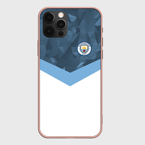 Чехол iPhone 12 Pro Max Manchester City FC: Sport / 3D-Светло-розовый – фото 1